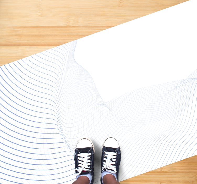 모던 효과 비닐 카펫 유동 파동 패턴 - TenStickers