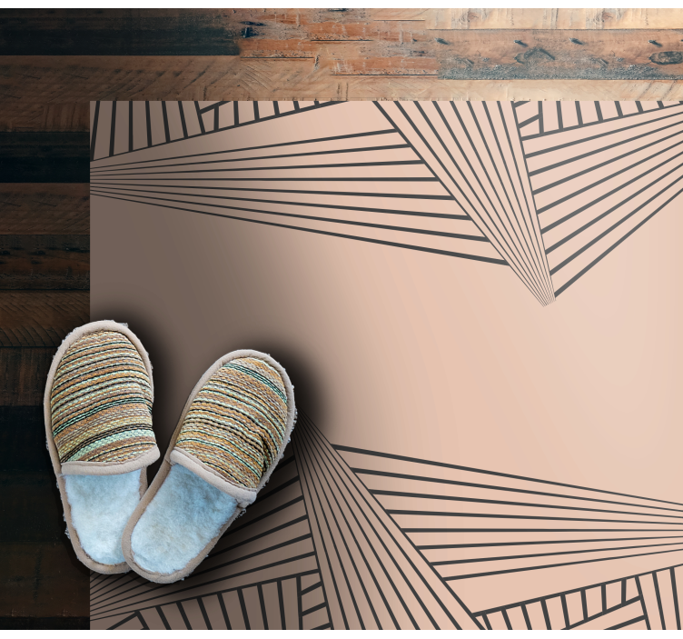 모던 효과 비닐 카펫 선형 기하학 패턴 - TenStickers