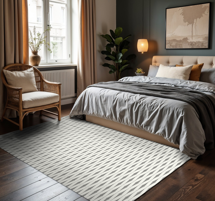 모던 효과 비닐 카펫 rabaul ikat 그레이 앤 베이지 - TenStickers