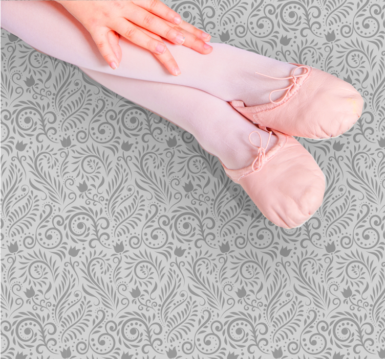 모던 효과 비닐 카펫 세련된 식물 모티브 - TenStickers