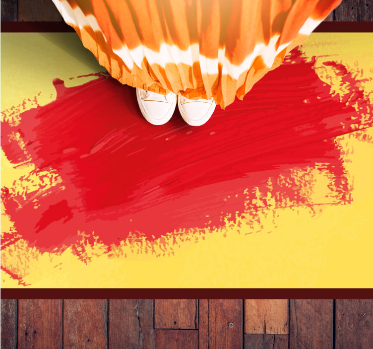 모던 효과 비닐 카펫 생생한 붓놀림 - TenStickers