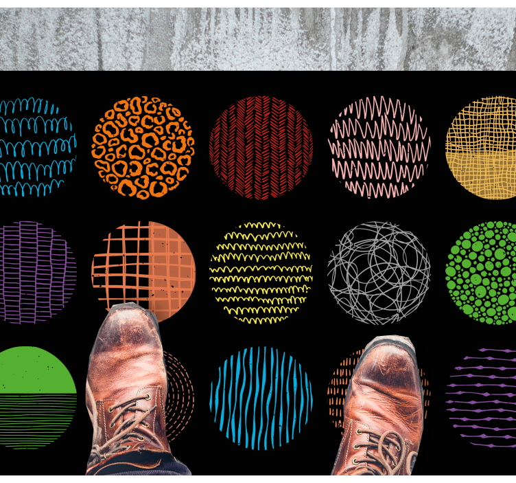 모던 효과 비닐 카펫 생동감 있는 패턴 컬렉션 - TenStickers