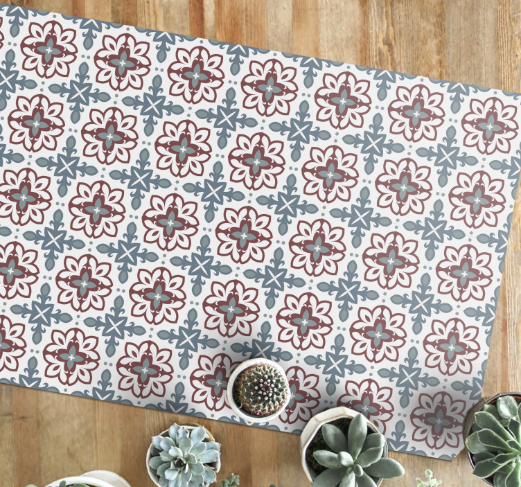 모자이크 효과 비닐 카펫 식물에서 영감을 받은 요소 - TenStickers