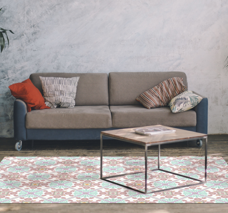 모자이크 효과 비닐 카펫 다채로운 장식 타일 - TenStickers