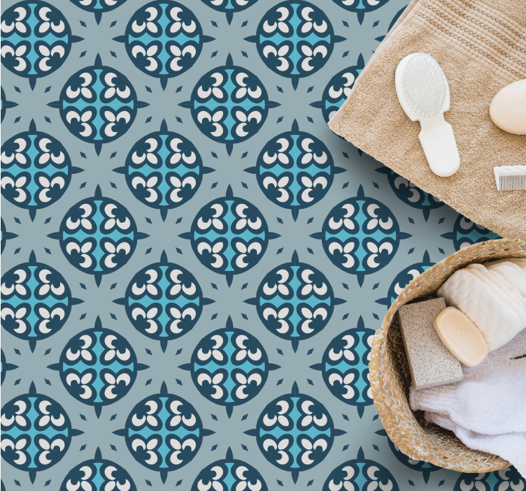 모자이크 효과 비닐 카펫 환상적인 패턴 타일 - TenStickers