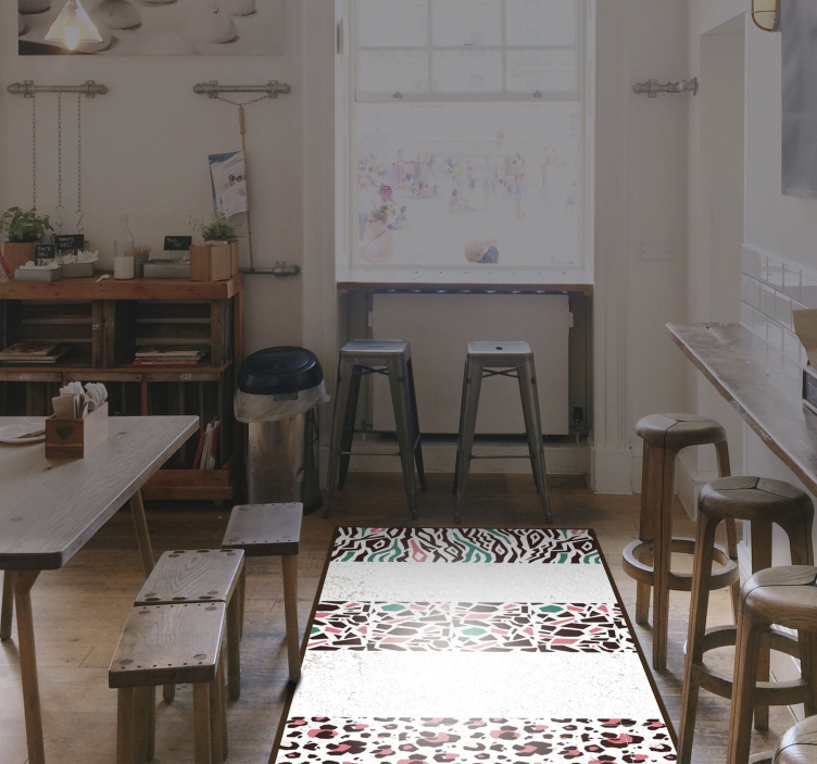 모자이크 효과 비닐 카펫 모자이크 패턴 융합 - TenStickers