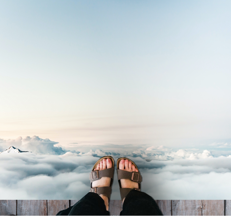 비닐 카펫 자연 구름 풍경의 고요함 - TenStickers