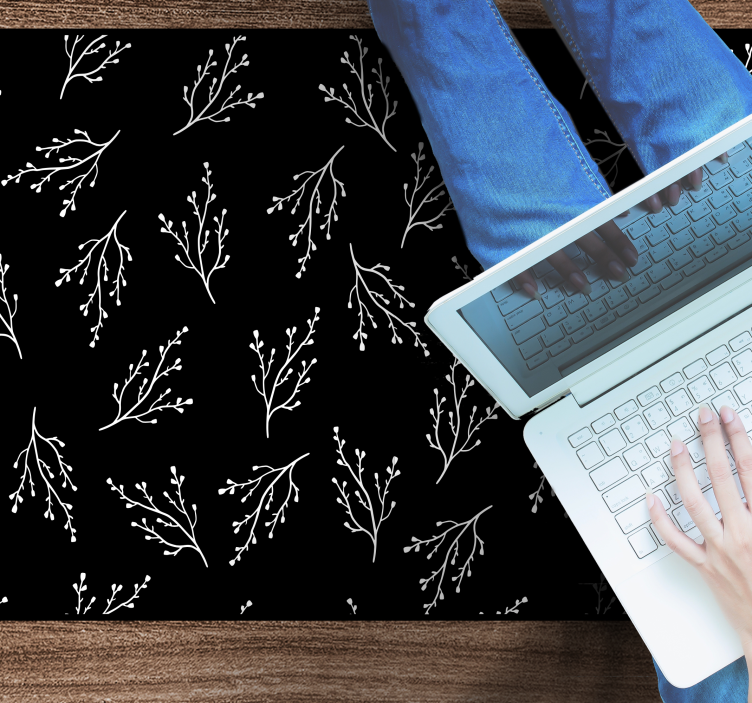 비닐 카펫 자연 섬세한 가지 패턴 - TenStickers