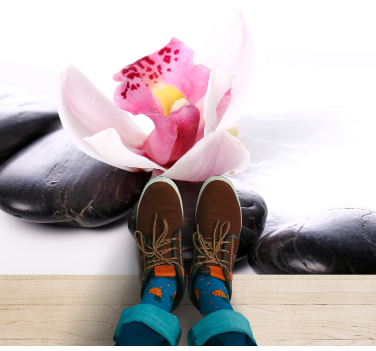 비닐 카펫 자연 우아한 꽃의 평온함 - TenStickers