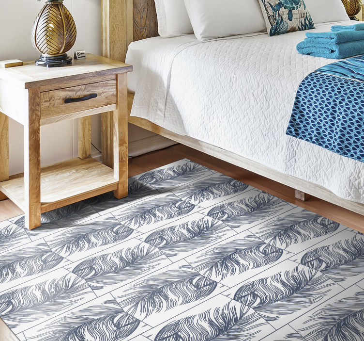 비닐 카펫 자연 우아한 잎사귀 - TenStickers