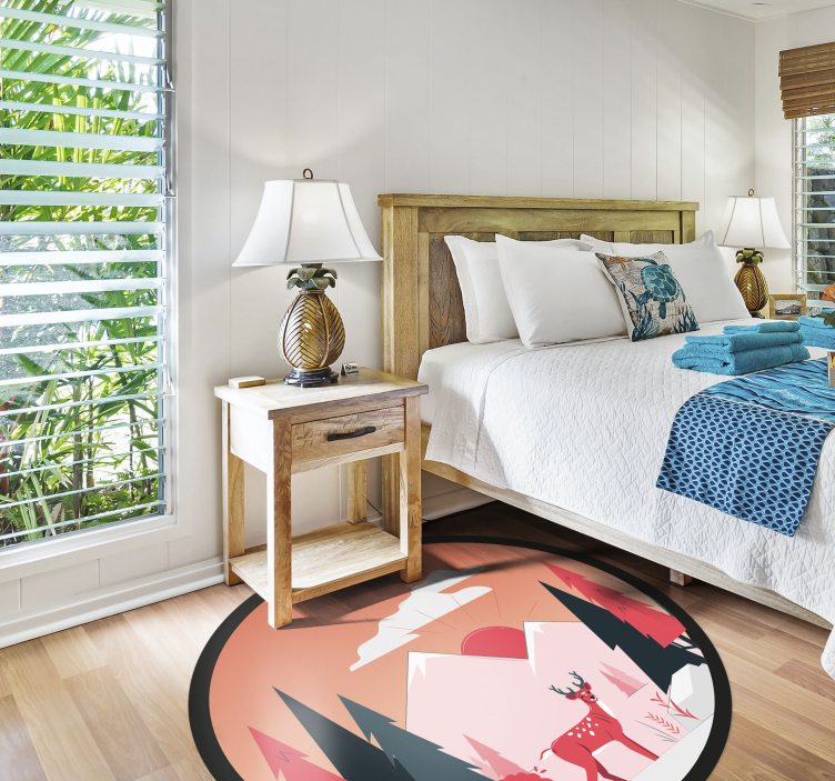 비닐 카펫 자연 고요한 자연 풍경 - TenStickers