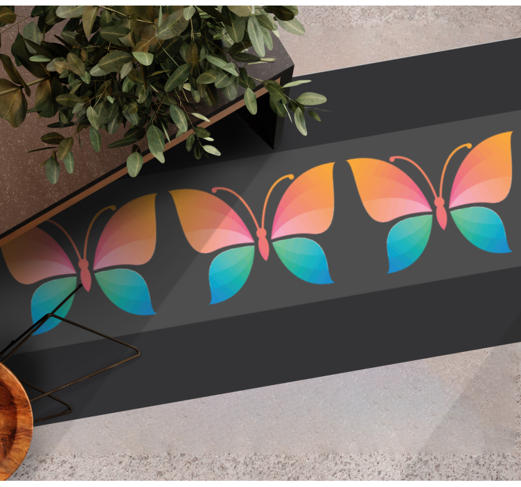 비닐 카펫 자연 생동감 넘치는 나비 디자인 - TenStickers