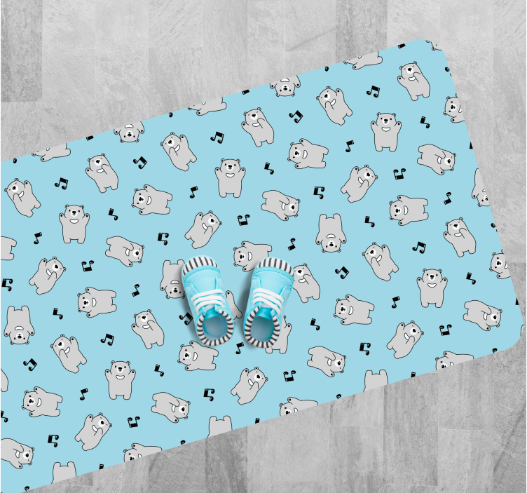 비닐 카펫 보육 귀여운 곰 캐릭터 - TenStickers