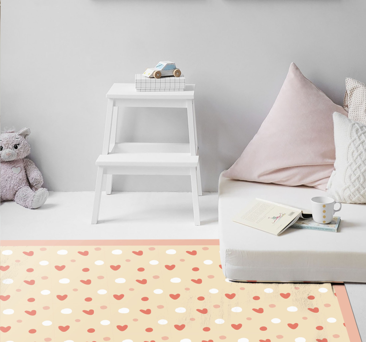 비닐 카펫 보육 하트 패턴 장식 - TenStickers