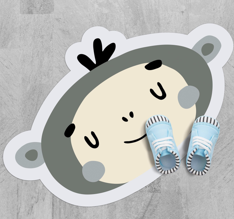 비닐 카펫 보육 북유럽 원숭이 얼굴 - TenStickers