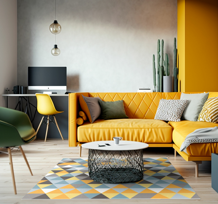 환상적인 파스텔 컬러 북유럽 스타일 비닐 깔개 - TenStickers