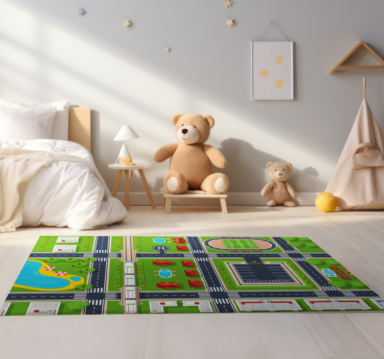 놀라운 개인 주차 비닐 깔개 - TenStickers