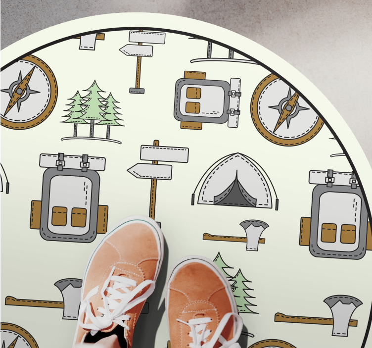 비닐 도로 카펫 캠핑 탐험 아이디어 - TenStickers