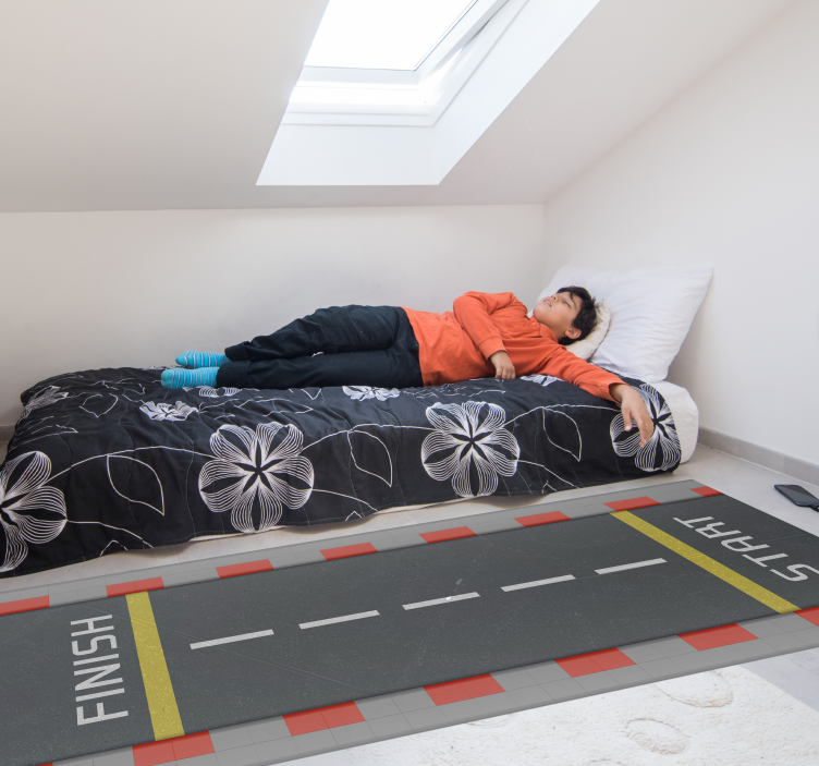 비닐 도로 카펫 클래식 레이스 트랙 - TenStickers