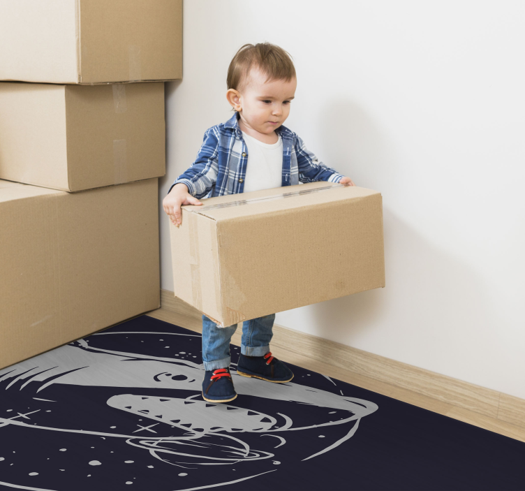 상어 물고기 야생 그림 동물 깔개 - TenStickers