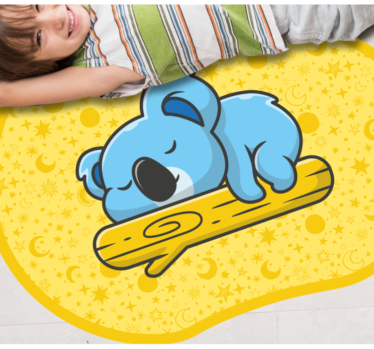 나무 동물 양탄자에 잠자는 코알라 - TenStickers