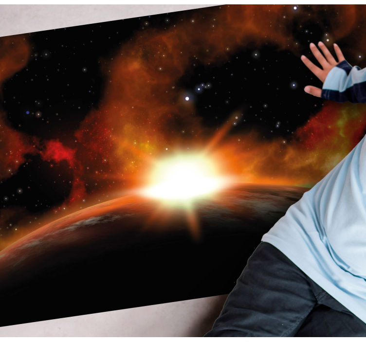 별이있는 비닐 카펫 천상의 일출 빛 - TenStickers