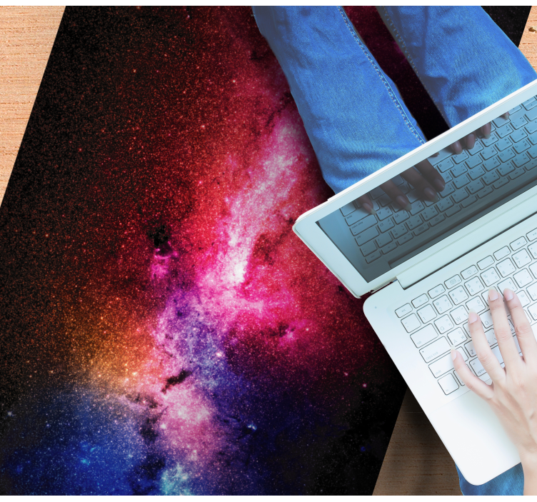 별이있는 비닐 카펫 은하수 색상 폭발 - TenStickers