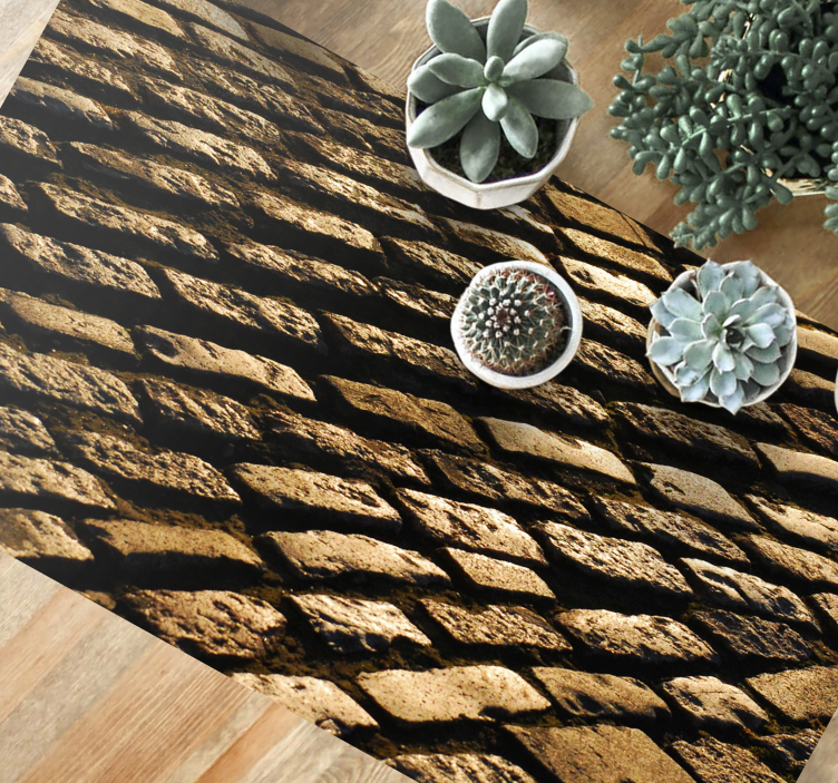 비닐 카펫 스톤 효과 조약돌길 - TenStickers