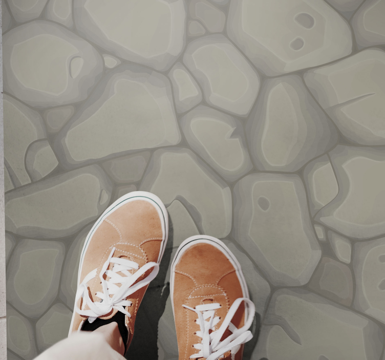 비닐 카펫 스톤 효과 자갈길 - TenStickers