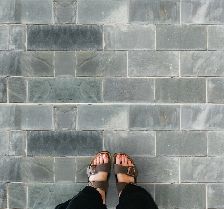 비닐 카펫 스톤 효과 세련된 슬레이트 마감 - TenStickers