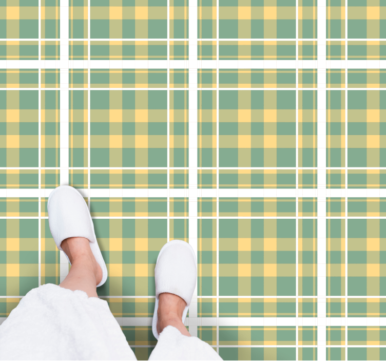 줄무늬 비닐 카펫 체크 무늬 - TenStickers