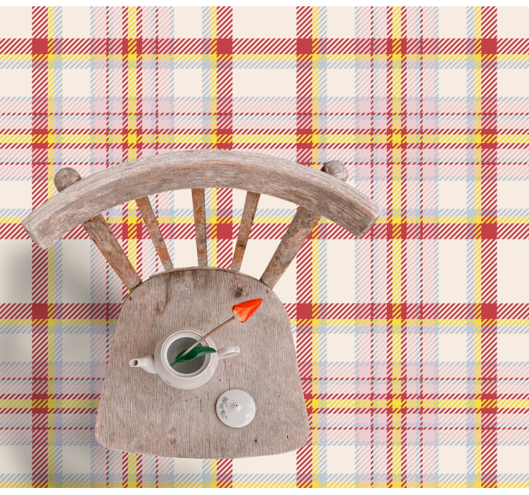 줄무늬 비닐 카펫 플레드 모티브 스타일 - TenStickers