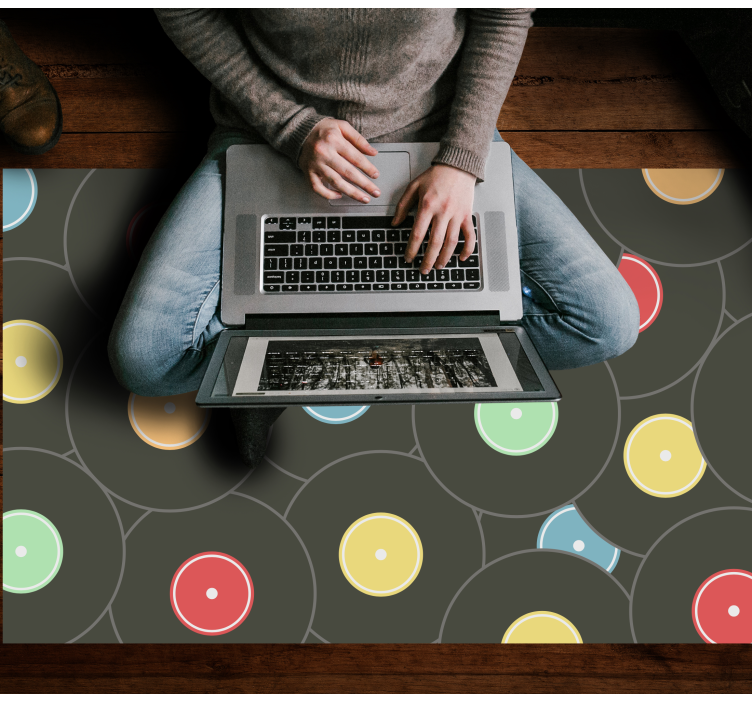 열대 효과 비닐 카펫 생동감 넘치는 비닐 원반 - TenStickers