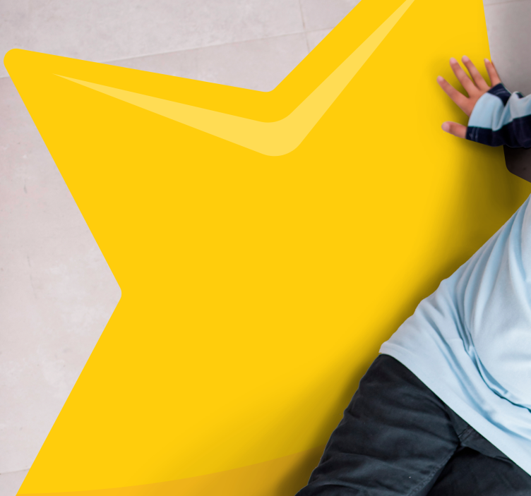 열대 효과 비닐 카펫 밝은 별 모양 - TenStickers