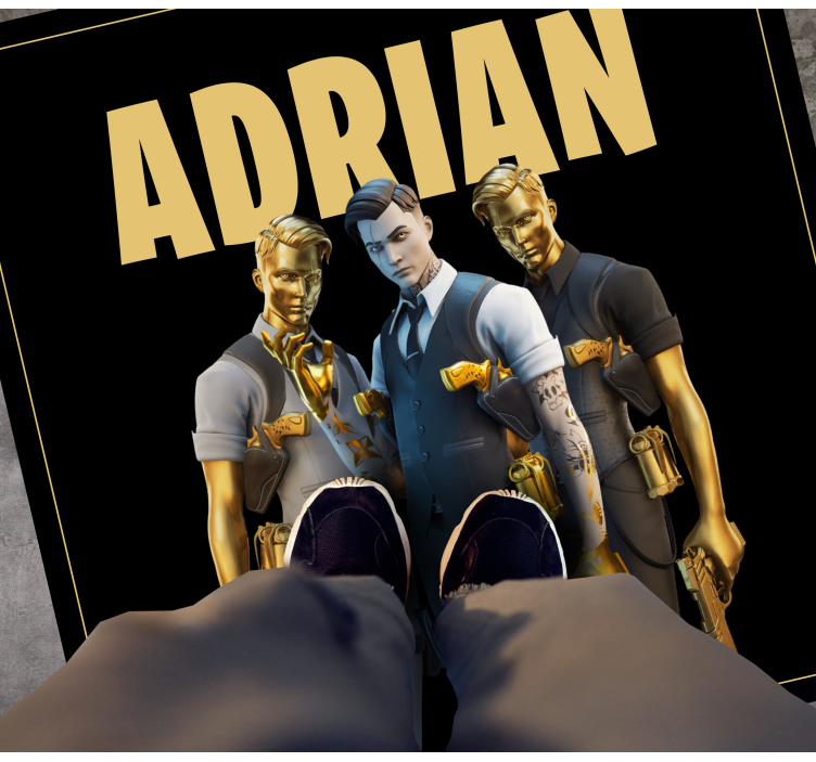 열대 효과 비닐 카펫 맞춤형 트리오 캐릭터 - TenStickers