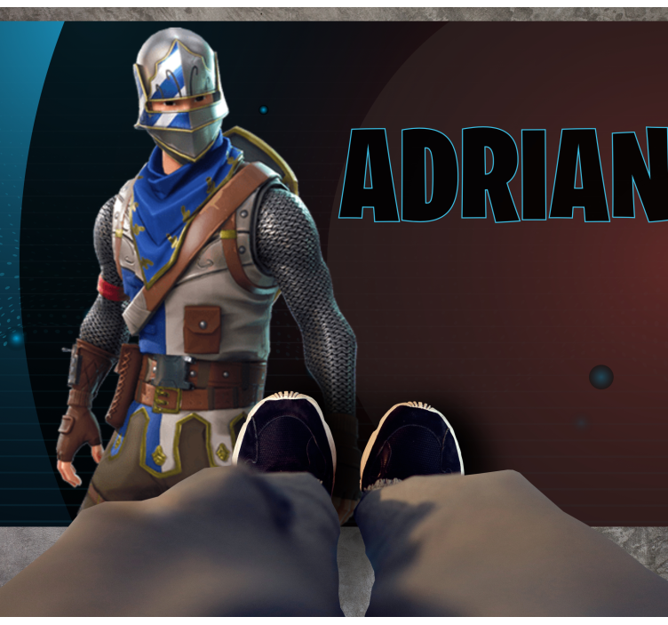 열대 효과 비닐 카펫 영웅적인 게임 캐릭터 - TenStickers