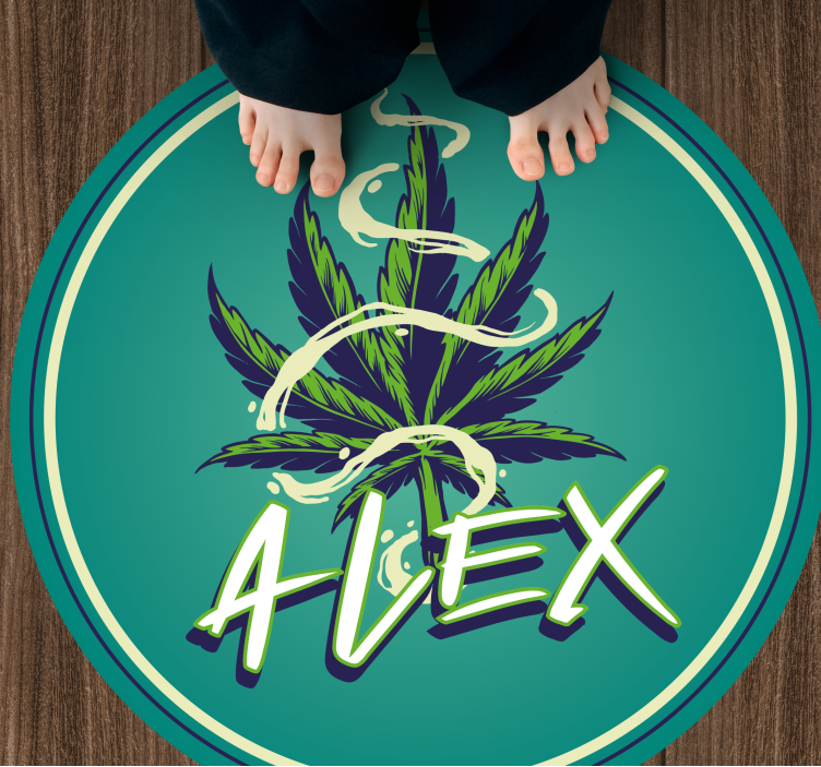 열대 효과 비닐 카펫 네임 서클 - TenStickers