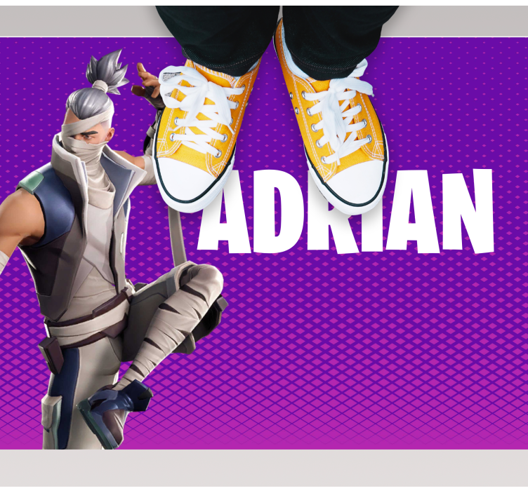 열대 효과 비닐 카펫 개인화된 게임 캐릭터 - TenStickers