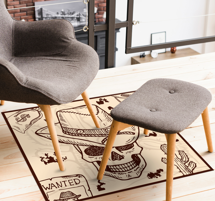 열대 효과 비닐 카펫 서양 테마 그림 - TenStickers