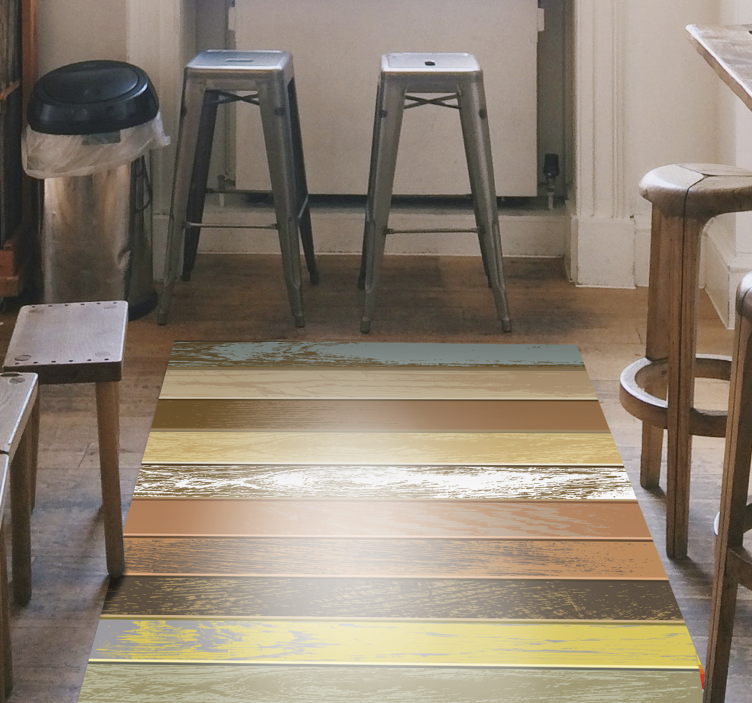 비닐 카펫 정리 추상적인 붓놀림 - TenStickers