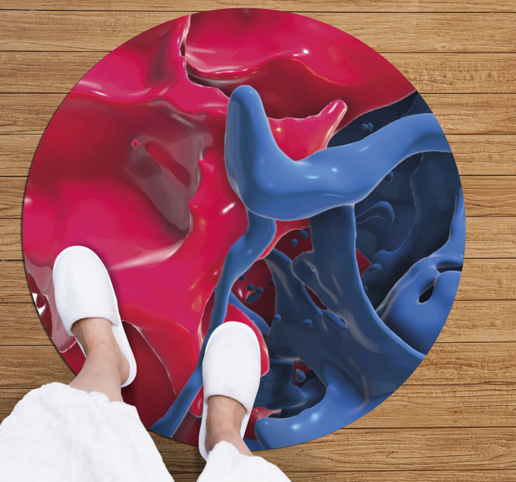 비닐 카펫 정리 추상 색상 흐름 - TenStickers