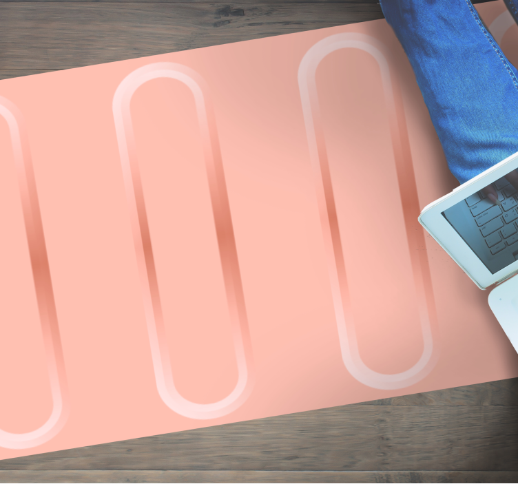 비닐 카펫 정리 추상적인 기하학적 라인 - TenStickers