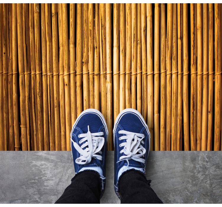 비닐 카펫 기타 텍스처 대나무 질감 효과 - TenStickers