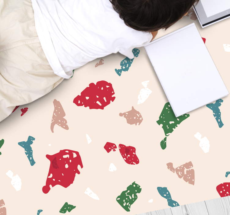 비닐 카펫 기타 텍스처 다채로운 테라조 디자인 - TenStickers