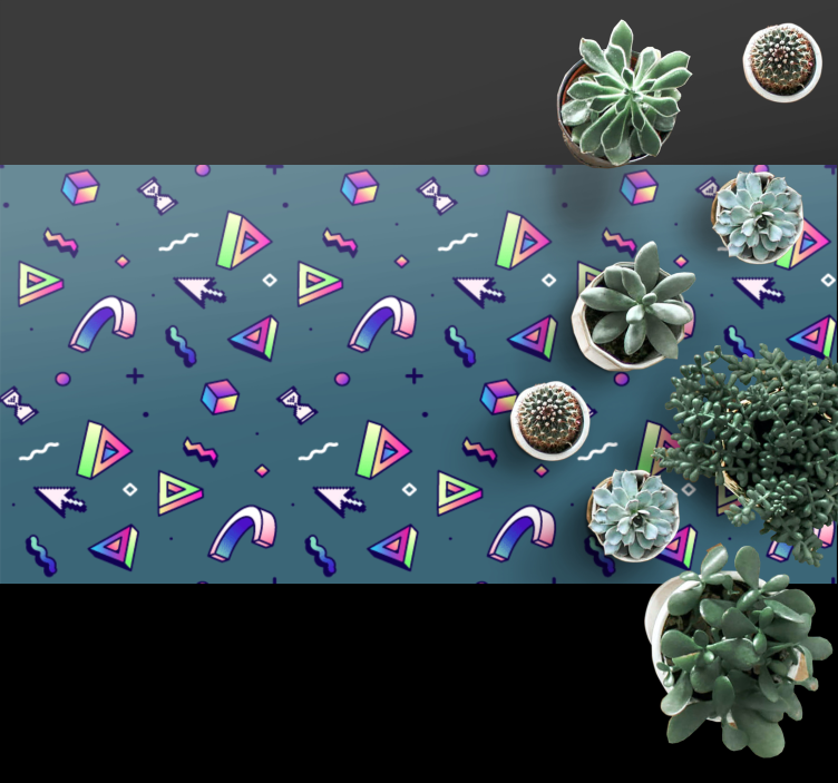 비닐 카펫 정리 기하학적 컬러 스플래시 - TenStickers