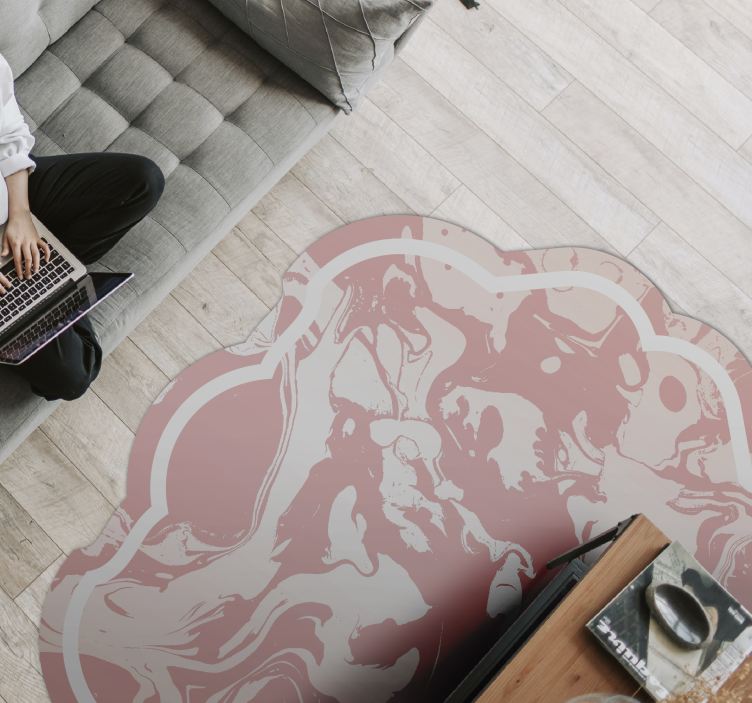 비닐 카펫 정리 대리석 소용돌이 - TenStickers