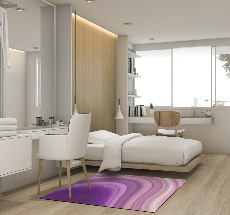 비닐 카펫 정리 소용돌이 치는 보라색 그라데이션 - TenStickers