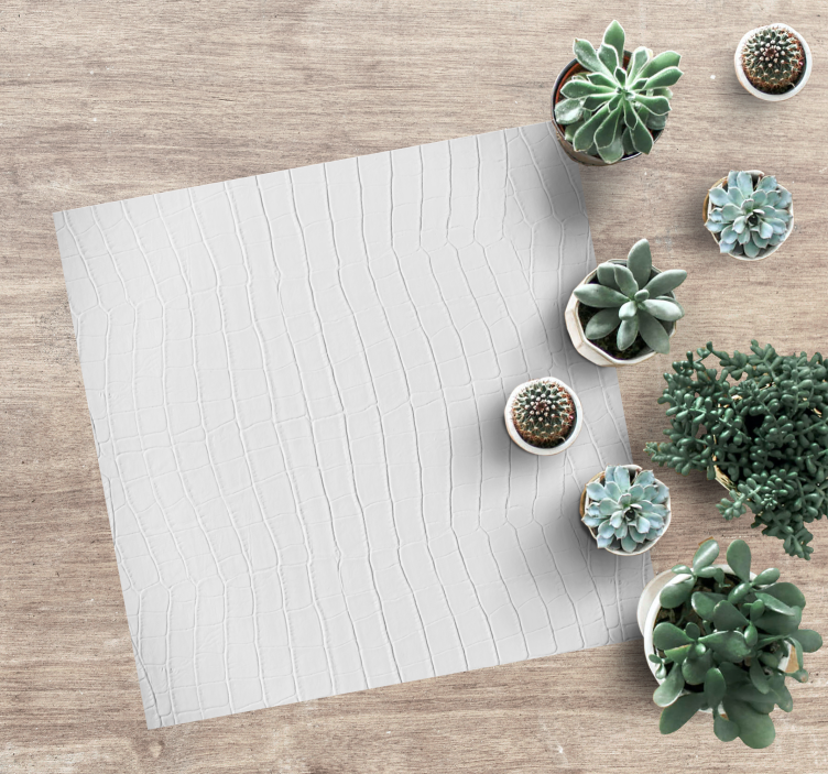 비닐 카펫 정리 화이트 코코다일 스킨 - TenStickers