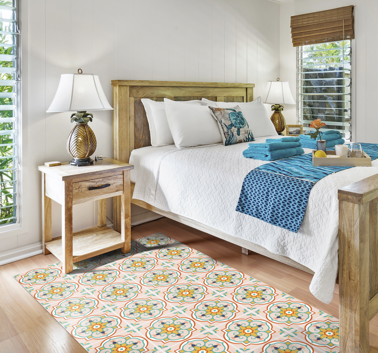 비닐 카펫 타일 효과 모자이크 패턴 모티브 - TenStickers