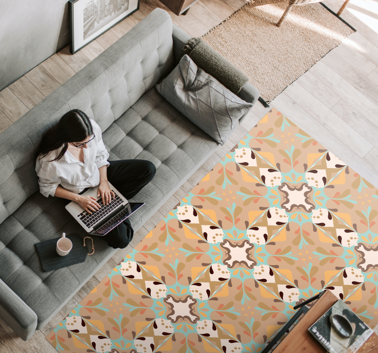 비닐 카펫 타일 효과 모자이크 항성 - TenStickers